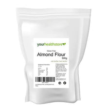Load image into Gallery viewer, yourhealthstore Premium, Gluten Free, Finely Ground Almond Flour 500g, Non GMO, Blanched, Keto, from Spain (Resealable and Recyclable Pouch).