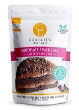 Load image into Gallery viewer, Good Dee’s Chocolate Snack Cake Baking Mix - Low Carb Keto Baking Mix (1g Net Carbs, 12 Serving) | Naturally Sweetened, Sugar-Free, Gluten-Free, Grain-Free & Nut-Free | Diabetic, Atkins & WW Friendly