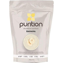 Load image into Gallery viewer, Purition Banana Natural Protein Powder for Keto Diet Shakes and Meal Replacements Shakes With Only Natural Ingredients, 1 Bag (12 Servings)