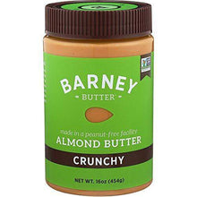 Load image into Gallery viewer, BARNEY Almond Butter, Crunchy, Paleo Friendly, KETO, Non-GMO, Skin-Free, 16 Ounce - Carb Free Zone