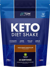 Load image into Gallery viewer, Keto Diet Shake - High Protein Shake with Added MCT Oil Powder - Plus 27 Vitamins and Minerals - Large 750g Tub - UK Made - Vegetarian Friendly (Indulgent Chocolate)