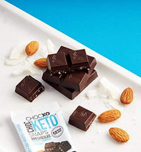 Load image into Gallery viewer, ChocKETO Dark Chocolate Coconut Snaps with Almonds and Sea Salt | Keto Certified, Low Sugar, USDA Organic, Gluten Free and Kosher | Keto Chocolate, 14.8 oz - Carb Free Zone