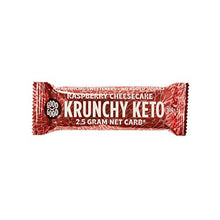 Load image into Gallery viewer, Krunchy Keto Bar (15x35g) - High Fibre Low Carb All Natural No Sugar Added - Raspberry Cheesecake