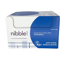 Load image into Gallery viewer, Nibble Simply Fantastically Fudgy Lemon SHORTBREAD - Low carb, Lower Sugar, Keto-Friendly, Vegan (12 x 36g Packs)