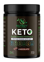 Load image into Gallery viewer, Nutrizy - MCT Protein Powder - Keto Diet - Vegan - Keto Shake - Weightloss - Meal Replacement - Low Carbs - Natural - Plant Based Protein - Healthy Lifestyle