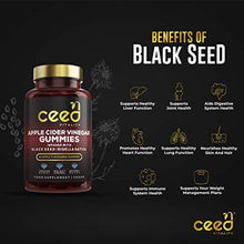 Load image into Gallery viewer, CEED Vitality Worlds First Apple Cider Vinegar Gummies with Black Seed (Nigella Sativa) | Unfiltered with "The Mother" 1000mg | Vitamin B12 | Vegan | Keto | Immunity | Weight Loss | Apple Flavour - Carb Free Zone