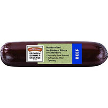 Load image into Gallery viewer, Old Wisconsin Premium Summer Sausage, 100% Natural Meat, Charcuterie, Ready to Eat, High Protein, Low Carb, Keto, Gluten Free, Beef Flavor, 16 Ounce