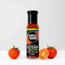 Load image into Gallery viewer, Hunter & Gather Unsweetened Classic Ketchup - 3 x 250g | Natural Ketchup and BBQ Sauce Keto, Paleo, Low Carb & Vegan Friendly | Free from Sugar & Sweeteners