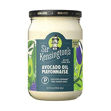 Load image into Gallery viewer, Sir Kensington's Mayonnaise Avocado Oil Mayo Keto Diet & Paleo Diet Certified, Gluten Free, Non-GMO Project Verified, Certified Humane Free Range Eggs, Shelf-Stable, 12 oz