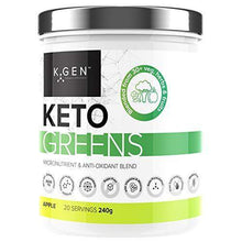 Load image into Gallery viewer, K-GEN™ Keto Greens (Collagen) | Superfood Micronutrient & Anti-oxidant Blend | Multi-Collagen & MCT's with 30+ Veg, Herbs & Fruits | Immune, Health & Fat Loss (Apple)