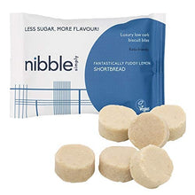 Load image into Gallery viewer, Nibble Simply Fantastically Fudgy Lemon SHORTBREAD - Low carb, Lower Sugar, Keto-Friendly, Vegan (12 x 36g Packs)
