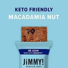 Load image into Gallery viewer, JiMMY! Keto Macadamia Nut, Keto Friendly Bar, 16g Fat, 4g Net Carbs, High Fats and Low Net Carbs, Grain and Gluten Free, 12 Count, Packaging May Vary…