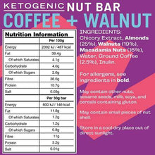 Load image into Gallery viewer, Fatt (aka Fattbar) Ketogenic Nut Bars (Coffee & Walnut, 5-Pack) | New Name - Same Keto Bars | 1g Carbs | Super Fats Natural Keto Snacks | Low Carb, High Fibre, Low Sugar, Sweetener Free, Vegan - Carb Free Zone
