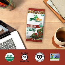 Load image into Gallery viewer, gimMe Organic Roasted Seaweed Sheets - Teriyaki - 20 Count - Keto, Vegan, Gluten Free - Great Source of Iodine and Omega 3’s - Healthy On-The-Go Snack for Kids & Adults - Carb Free Zone
