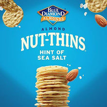 Load image into Gallery viewer, Blue Diamond Almond Nut Thins Cracker Crisps, Hint of Sea Salt, 4.25 Ounce (Pack of 6) - Carb Free Zone