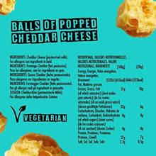 Load image into Gallery viewer, CHEESIES Crunchy Cheese Snack, Cheddar. No Carb, No Sugar, High Protein, Gluten Free, Vegetarian, Keto (12 x 20g Bags) - Carb Free Zone
