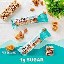 Load image into Gallery viewer, Quest Nutrition Sea Salt Caramel Almond Snack Bar, High Protein, Low Carb, Gluten Free, Keto Friendly, 12-Count