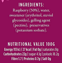 Load image into Gallery viewer, Sweet Raspberry Jam by Good Good - Keto Friendly No Added Sugar Raspberry Jam - Vegan - Gluten Free