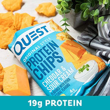Load image into Gallery viewer, Quest Nutrition Protein Chips, Cheddar & Sour Cream, Pack of 12