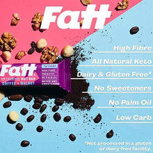Load image into Gallery viewer, Fatt (aka Fattbar) Ketogenic Nut Bars (Coffee & Walnut, 5-Pack) | New Name - Same Keto Bars | 1g Carbs | Super Fats Natural Keto Snacks | Low Carb, High Fibre, Low Sugar, Sweetener Free, Vegan - Carb Free Zone