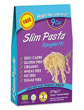 Load image into Gallery viewer, Eat Water Slim Pasta Spaghetti Zero Carbohydrate 25 Pack * 270 Grams | Made from Gluten Free Konjac Flour | Keto Paleo Diet and Vegan | Zero Sugar | Free 60-Recipe e-Cook Book Inside - Carb Free Zone