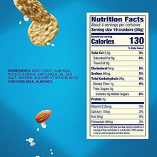 Load image into Gallery viewer, Blue Diamond Almond Nut Thins Cracker Crisps, Hint of Sea Salt, 4.25 Ounce (Pack of 6) - Carb Free Zone