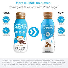 Load image into Gallery viewer, ICONIC Beverages Protein Drinks, Cafe Latte, Low Carb, High Protein, 20G Protein + 180mg Caffeine, Grass Fed, Lactose Free, Gluten Free, Non-GMO, Kosher, Keto Friendly, 11.5 Fl Oz (Pack of 12)