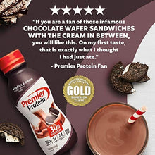 Load image into Gallery viewer, Premier Protein Shake, Cookies & Cream, 30g Protein, 1g Sugar, 24 Vitamins & Minerals, Nutrients to Support Immune Health 11.5 fl oz, 12 Pack