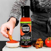 Load image into Gallery viewer, Hunter & Gather Unsweetened Classic Ketchup - 3 x 250g | Natural Ketchup and BBQ Sauce Keto, Paleo, Low Carb & Vegan Friendly | Free from Sugar & Sweeteners