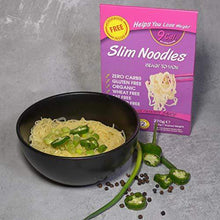 Load image into Gallery viewer, Eat Water Slim Noodles Zero Carbohydrate 5 Pack * 270 Grams | Made from Gluten Free Konjac Flour | Keto Paleo Diet and Vegan | Zero Sugar and Low Calorie Food | Free 60-Recipe e-Cook Book Inside - Carb Free Zone