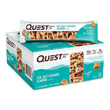 Load image into Gallery viewer, Quest Nutrition Sea Salt Caramel Almond Snack Bar, High Protein, Low Carb, Gluten Free, Keto Friendly, 12-Count