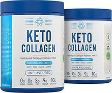 Load image into Gallery viewer, Applied Nutrition Keto Collagen Protein Powder, Hydrolysed Collagen Peptides + MCT Healthy Fats, Ketogenic & Paleo Diet, Zero Sugar & Carbs, Healthy Skin, Nails, Hair, Bones, Unflavoured, 325g - Carb Free Zone