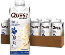 Load image into Gallery viewer, Quest Nutrition Vanilla Protein Shake, High Protein, Low Carb, Gluten Free, Keto Friendly, 12Count