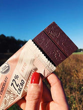 Load image into Gallery viewer, Organic Raw Keto Chocolate - 72% - 3g Net Carbs, Sugar Free, made with Stone-Ground Peruvian Cacao & Raw Cacao Butter. (30g), 3 Pack