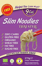 Load image into Gallery viewer, Eat Water Slim Pasta Thai Style Noodles | Zero Carbohydrate * 270 Grams | Made from Gluten Free Konjac Flour | Keto Paleo Diet and Vegan | Zero Sugar and Low Calorie Food (5) - Carb Free Zone