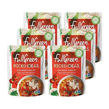Load image into Gallery viewer, Fullgreen, Riced Ideas, Sun Dried Tomato, Cauliflower Rice in Sauce case of 6 pouches - the perfect low-carb, Keto meal or side - Carb Free Zone