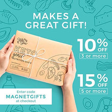 Load image into Gallery viewer, Willa Flare Keto Cheat Sheet Magnets - Easy Reference for 192 Keto Snacks and Foods! Correct Ketogenic Measurements for your Keto Cookbook - Easy Keto Diet Fridge Guide Plus Extra List of 500 Foods