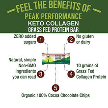Load image into Gallery viewer, Keto Bars - Grass Fed Collagen + Bone Broth Keto Protein Bars with Organic Almond Butter. 12 Pack Keto Protein Bar Snacks No Added Sugar. 4 Flavors Keto + Paleo Perfect Snack Bar. Chocolate Brownie