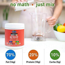 Load image into Gallery viewer, Garden of Life Dr. Formulated Keto Fit Weight Loss Shake - Chocolate Powder, 10 Servings, Truly Grass Fed Butter & Whey Protein, Studied Ingredients Plus Probiotics, Non-GMO, Gluten Free, Keto, Paleo - Carb Free Zone
