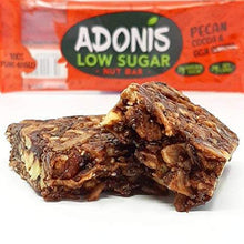 Load image into Gallery viewer, Adonis Keto Bar | Pecan Nut Snack Bars | 100% Natural Snacks, Low Carb, Vegan, Gluten Free, Low Sugar, Paleo - Box of 16 - Carb Free Zone