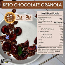 Load image into Gallery viewer, Raw Gorilla Keto Vegan Organic Keto Chocolate Granola Breakfast (1 x 250g) | Vegan | Organic | Keto | NO Added Sugar | Low CARB | Breakfast | Gluten-Free | Cereal