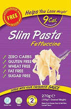 Load image into Gallery viewer, Eat Water Slim Pasta Fettuccine Zero Carbohydrate 5 Pack * 270 Grams | Made from Gluten Free Organic Konjac Flour | Keto Paleo Diet and Vegan | Zero Sugar and Low Calorie Food - Carb Free Zone