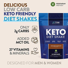 Load image into Gallery viewer, Keto Diet Shake - High Protein Shake with Added MCT Oil Powder - Plus 27 Vitamins and Minerals - Large 750g Tub - UK Made - Vegetarian Friendly (Indulgent Chocolate)