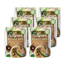 Load image into Gallery viewer, Fullgreen, Riced Ideas, Portobello Mushroom, Cauliflower rice in sauce, case of 6 pouches - the perfect low-carb, Keto meal or side - Carb Free Zone