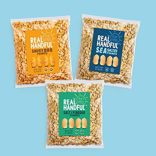 Real Handful Craft Baked Smoky BBQ Peanuts HiOleic Argentinian