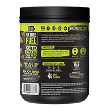 Load image into Gallery viewer, Nature Fuel Keto Meal Replacement Powder - Gluten Free with Coconut Oil MCTs and Grass-Fed Butter - Double Chocolate Milkshake - 14 Servings - Pantry Friendly