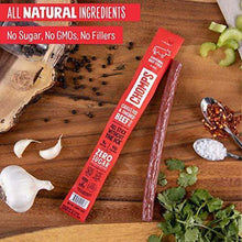 Load image into Gallery viewer, CHOMPS Grass Fed Original Beef Jerky Snack Sticks, Keto, Paleo, Whole30 Approved, Non-GMO, Gluten Free, Sugar Free, High Protein, 90 Calorie Snacks, 1.15 Oz Meat Stick, Pack Of 24 - Carb Free Zone