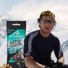 Load image into Gallery viewer, ACTI-SNACK Salt & Apple Cider Vinegar Keto Crunch. Sports Nutrition Snacks. Rock Salt and Apple Cider Vinegar Almonds, Cashews and Peanuts. Keto Certified. High in Plant Protein. Vegan. 12 x 40g - Carb Free Zone