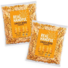 Load image into Gallery viewer, Real Handful Craft Baked Smoky BBQ Peanuts - Hi-Oleic Argentinian Peanuts - BBQ Nuts Naturally Seasoned - Never Fried or Roasted - Vegan & Keto Friendly - Protein Snack (2 x 500g Bulk Packs)