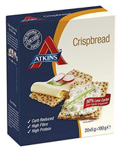 Load image into Gallery viewer, Atkins Low Carb Crispbread, Keto Snack, High Fibre, Low Sugar, 20 Pack Box x 6 - Carb Free Zone